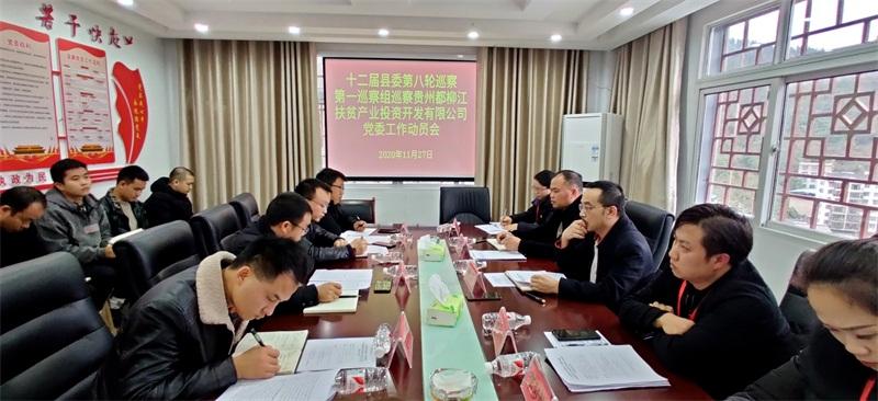 十二届县委第八轮巡察第一巡察组巡察贵州都柳江扶贫产业投资开发有限
